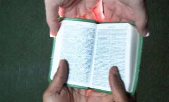 Missionary family flings green and gold afar