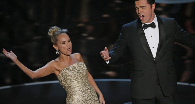 Oscar show’s swinging, name-dropping closing song required on-the-spot updates