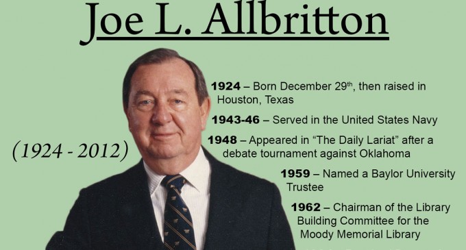 Allbritton exhibit opens window to Baylor’s past