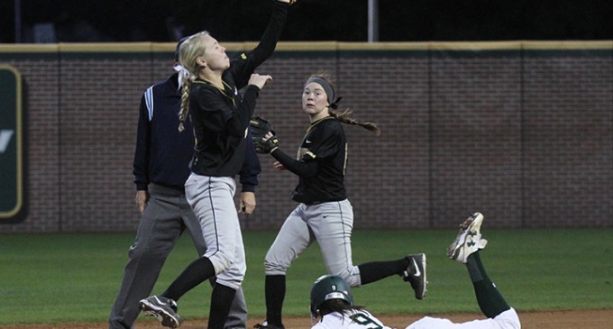 Softball splits double-header, set for another one Saturday