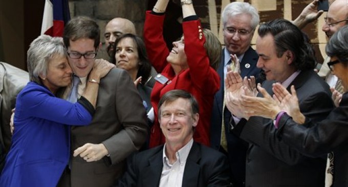 Civil unions signed into law in Colorado