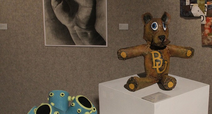 Students glimpse into world of professional artists in exhibition