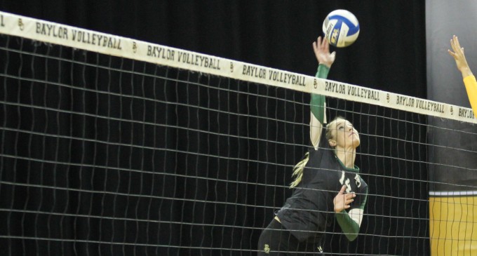 Volleyball wins two matches in first day of Baylor Invitational