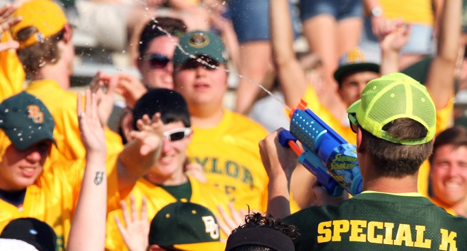 Beating the heat at Floyd Casey Stadium