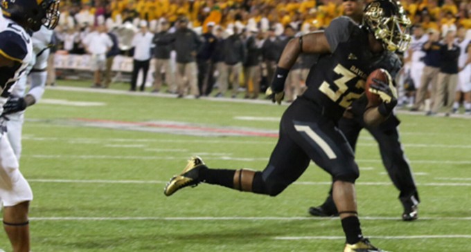 Bears lead WVU 56-14 at half