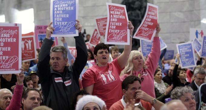 Religious groups join, fight gay marriage in court