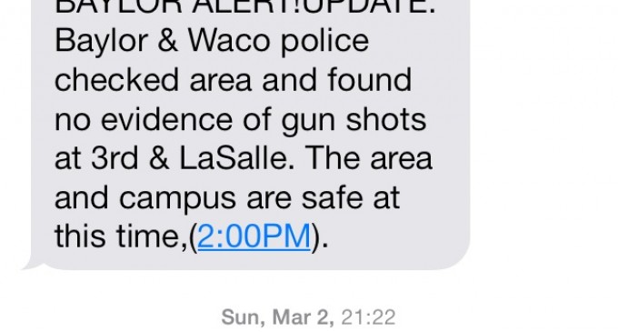 Baylor police department improves emergency alert system messaging