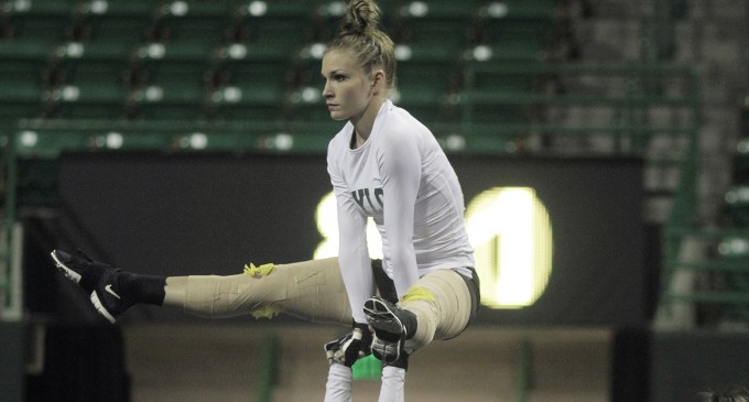 Baylor acrobatics and tumbling ends season in loss to Oregon in NCATA semifinals