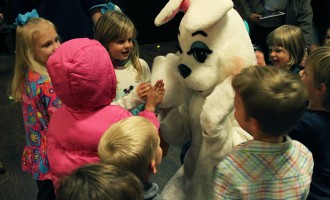 A visit from the Easter bunny