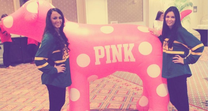 Green and Gold and Pink