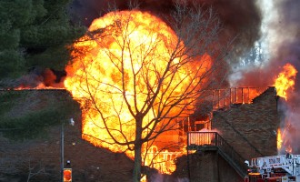 Explosion brings panic to small northern town