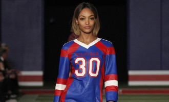 Tommy Hilfiger tackles his craft on football field for Fashion Week