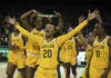 Landrum launches Lady Bears to win with record-breaking performance