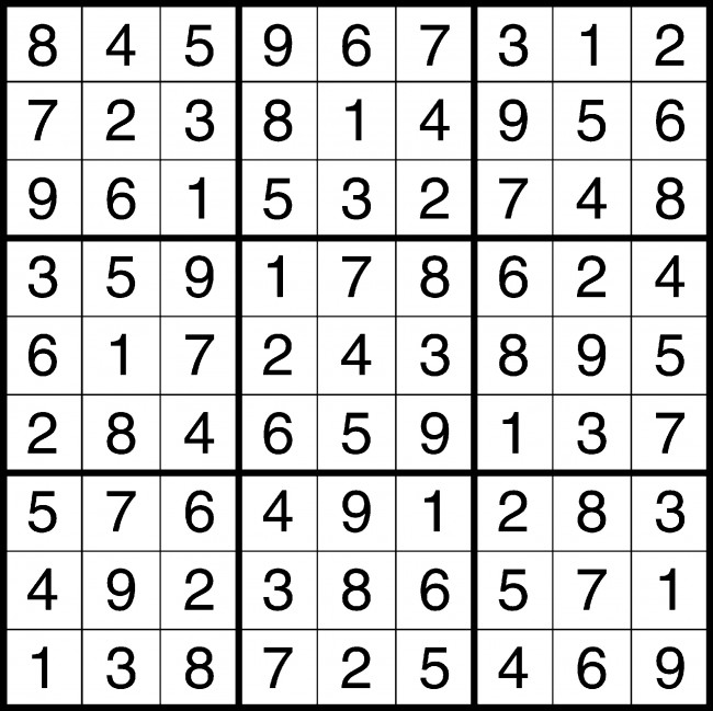 sudoku solution 31611 the baylor lariat