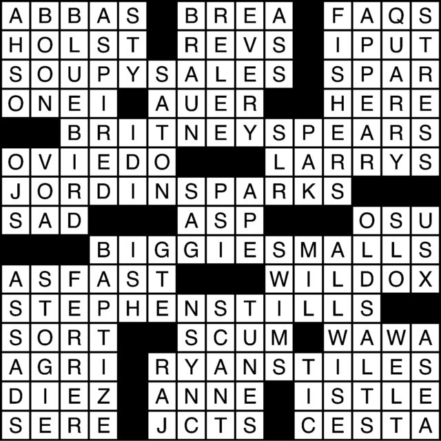 10/28/16 Crossword: Answers