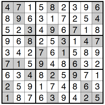 09/07/16 Sudoku: Answers