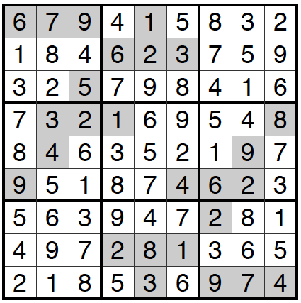 09/28/16 Sudoku: Answers