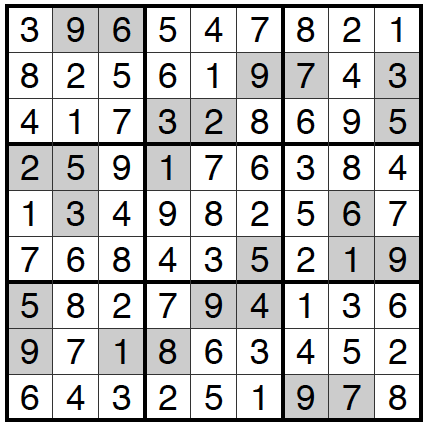 09/29/16 Sudoku: Answers