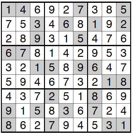 09/30/16 Sudoku: Answers