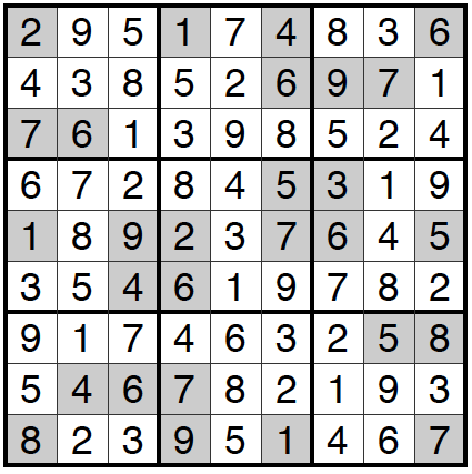 10/05/16 Sudoku: Answers