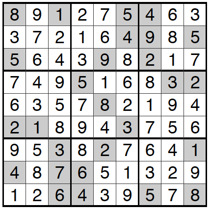 10/10/16 Sudoku: Answers