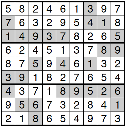 10/18/16 Sudoku: Answers