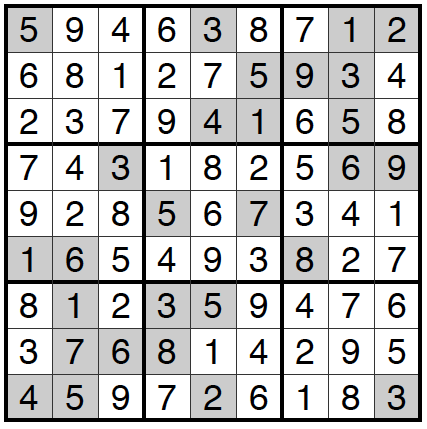 10/26/16 Sudoku: Answers