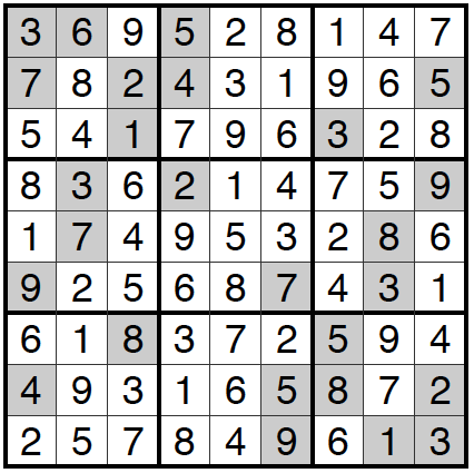 11/09/16 Sudoku: Answers