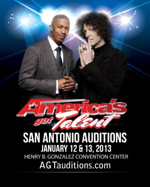 America's Got Talent recruits in San Antonio Jan 12 and 13, 2013.