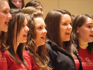 Students practice their singing at Baylor’s YouthCUE festival. (Courtesy Art)