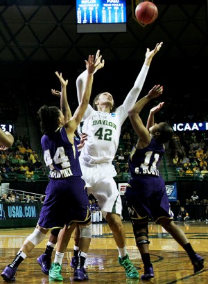 Women's Basketball beat Prairie View A&M University 82-40 at the Ferrell Center on Sunday, March 24, 2013. Monica Lake | Lariat Photographer