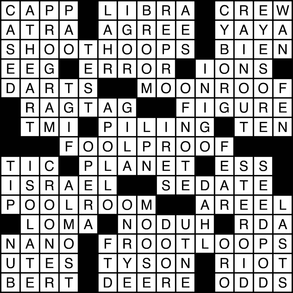 Crossword Solutions: 03/20/13 The Baylor Lariat