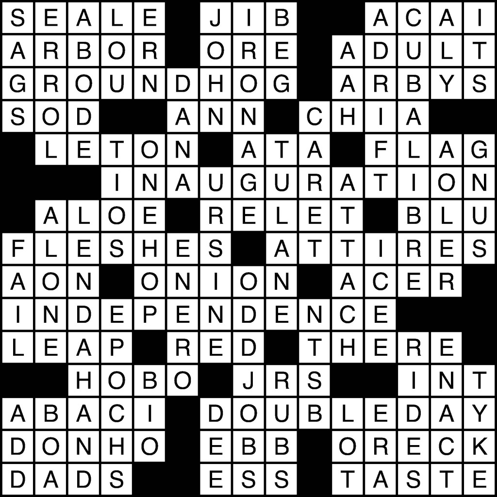 Crossword Solutions: 03/27/13 The Baylor Lariat