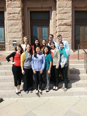 Baylor social work students spend the day in Austin to participate in legislative advocacy on Tuesday. Social Work Advocacy Day is an is a day to come to the state Capitol and advocate for social work issues with state officials.  (Courtesy Art)
