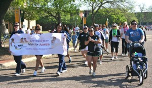 In this April 16, 2011 picure, walkers joined in on the annual Walk for Autism. Baylor will be hosting the annual Walk for Autism event again from  2 p.m. to 5 p.m. Sunday at Fountain Mall. (Courtesy Art)