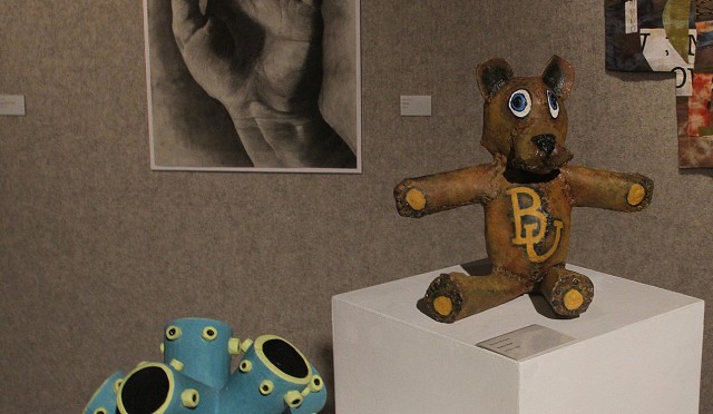 Students glimpse into world of professional artists in exhibition