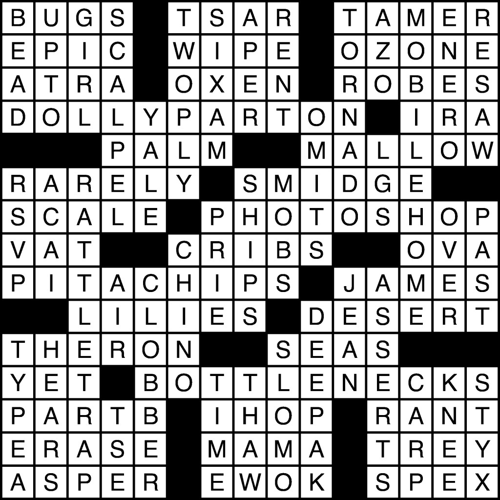 Crossword Solutions: 04/17/13 The Baylor Lariat