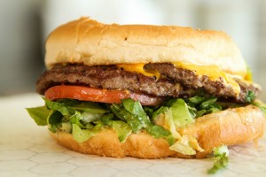 The Super Health Burger at Health Camp on August 21, 2013.  Michael Bain | Lariat Photographer