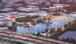 A rendering shows the plans for what the Brazos riverfront is projected to look like. (Courtesy Art)