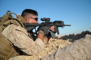 Seattle, Wash., junior Bryan Solis served in Al Asad, Iraq, as part of an six-year deployment with the Marine Corps. (Courtesy Photo)