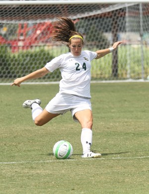 The Lady Bears soccer team defeated Northwestern State 5-0 at the Betty Lou Mays Soccer Field on Sunday, August 25, 2013.  Travis Taylor | Lariat Photo Editor