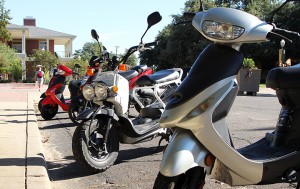 Mopeds on Campus art Travis Taylor | Lariat Photo Editor