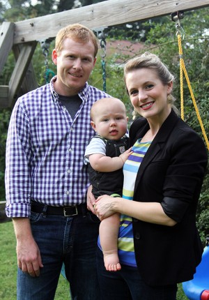 Dan and Sarah Walden both juggle teaching at Baylor with taking care of their 1-year-old son Liam. The Waldens say that they stick to a strict routine when it comes to caring for Liam. Travis Taylor | Lariat Photo Editor