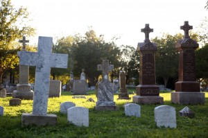 Tombstones in local Waco cemetery. Constance Atton | Lariat Photographer