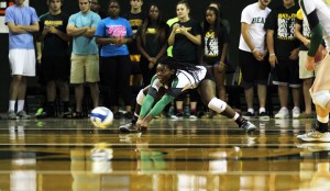 Baylor volleyball lost to University of Texas three sets to one on Wednesday, October 2, 2013 at the Ferrell Center. Travis Taylor | Lariat Photo Editor