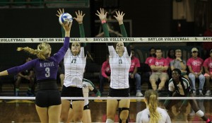 Baylor Volleyball took on Kansas State on Wednesday, October 23, 2013 at the Ferrell Center. Travis Taylor | Lariat Photo Editor