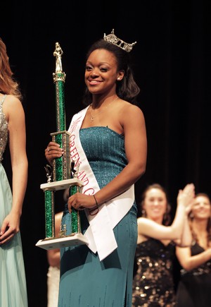 Mesquite junior Deondria Murphy wins the 2013 Miss Green and Gold Pageant at Waco Hall on Friday, November 1, 2013.  Murphy also won the Miss Socialite award.  Travis Taylor | Lariat Photo Editor