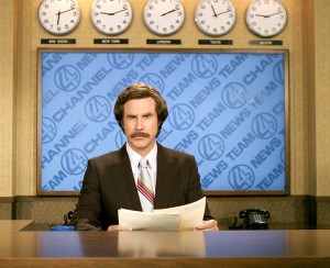 Ron Burgandy returns to the news desk in “Anchorman 2: The Legend Continues” on Dec. 20. Emerson College will rename its communication school to the Ron Burgandy School of Communication for one day on Dec. 4 in honor of the faux legend’s return.  (McClatchy Tribune)