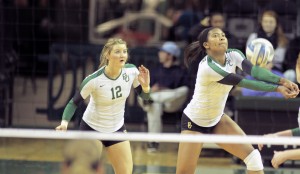 Baylor volleyball defeated Texas Tech in three sets to zero on Wednesday, November 13, 2013 at the Ferrell Center.  Travis Taylor | Lariat Photo Editor