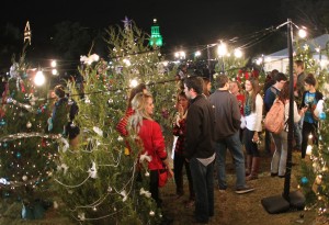 Students enjoy the Christmas Tree Market on Nov. 25, 2012, at Christmas on Fifth Street on Fountain Mall on. This year’s event will include a showing of the movie “Elf.”   Lariat File Photo